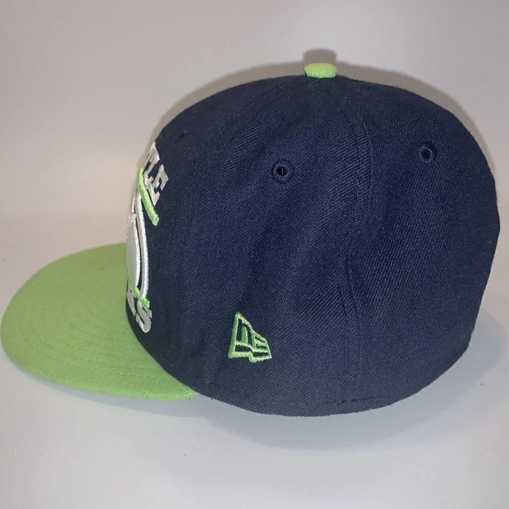 New Era 59fifty Seattle Seahawks NFL Hat Cap‎ Size 7 1/8